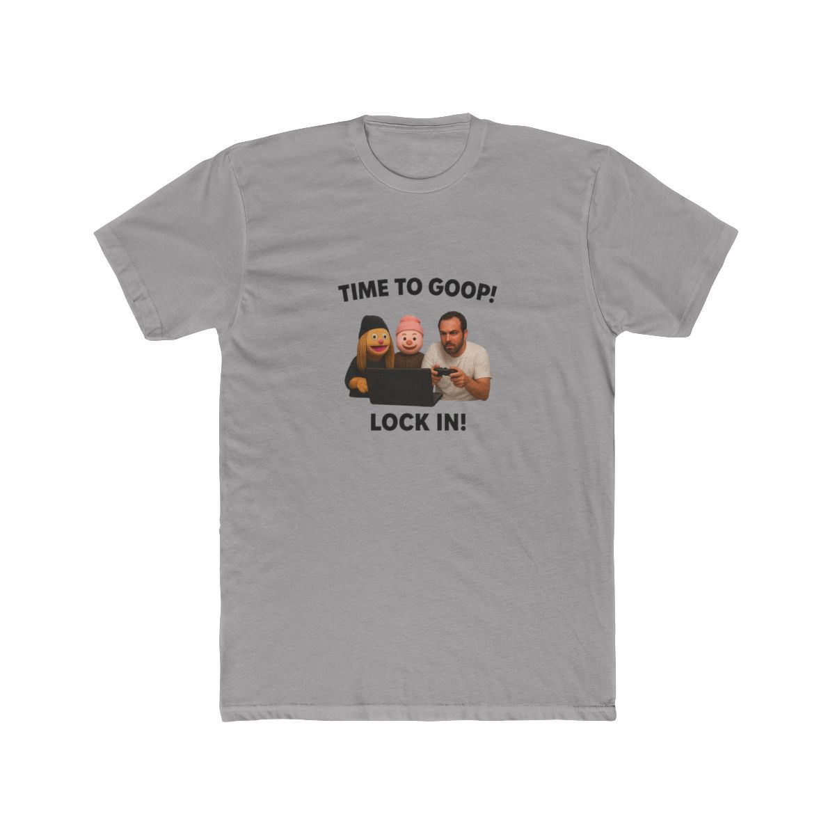 Burnt Peanut Time to Goop Lock In Gaming T Shirt