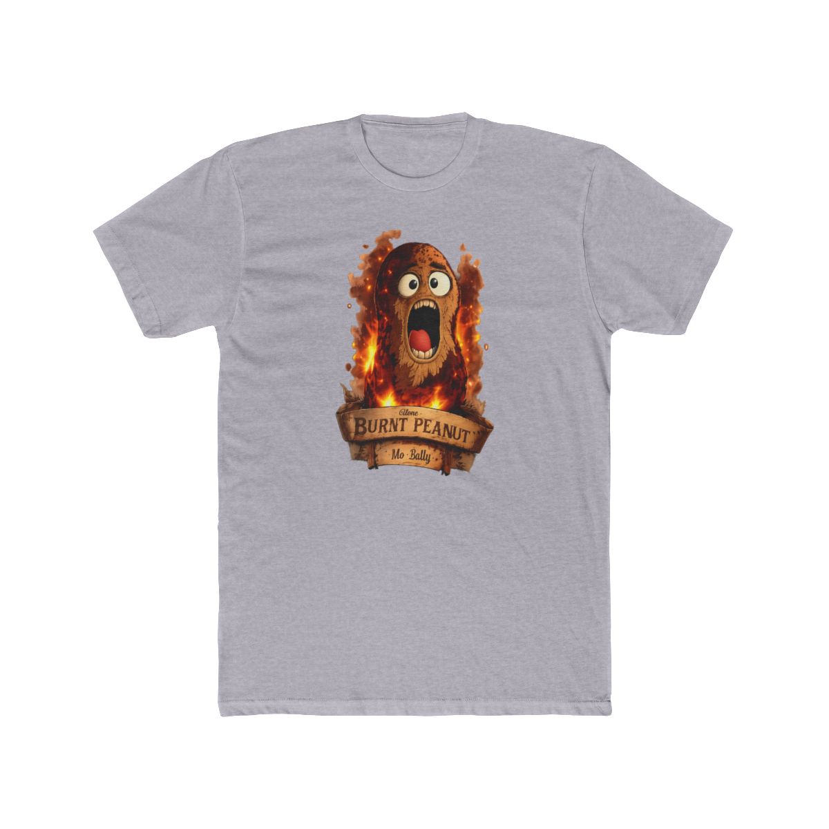 Flaming Peanut Mo Bally Meme T Shirt - Absurd Internet Humor Gift