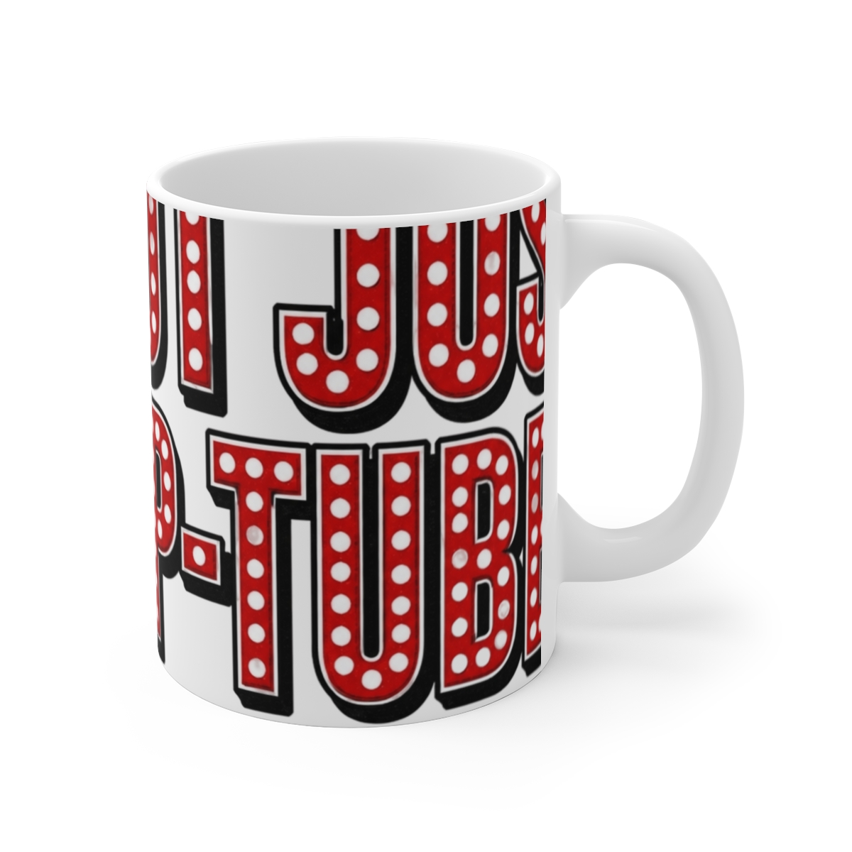 TheBurntPeanut "Not Just a P-Tuber" White Mug