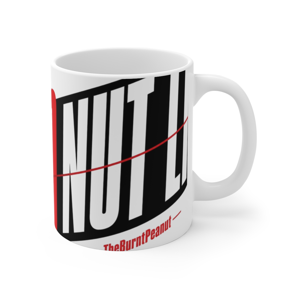 TheBurntPeanut "3D Nut Life" White Mug