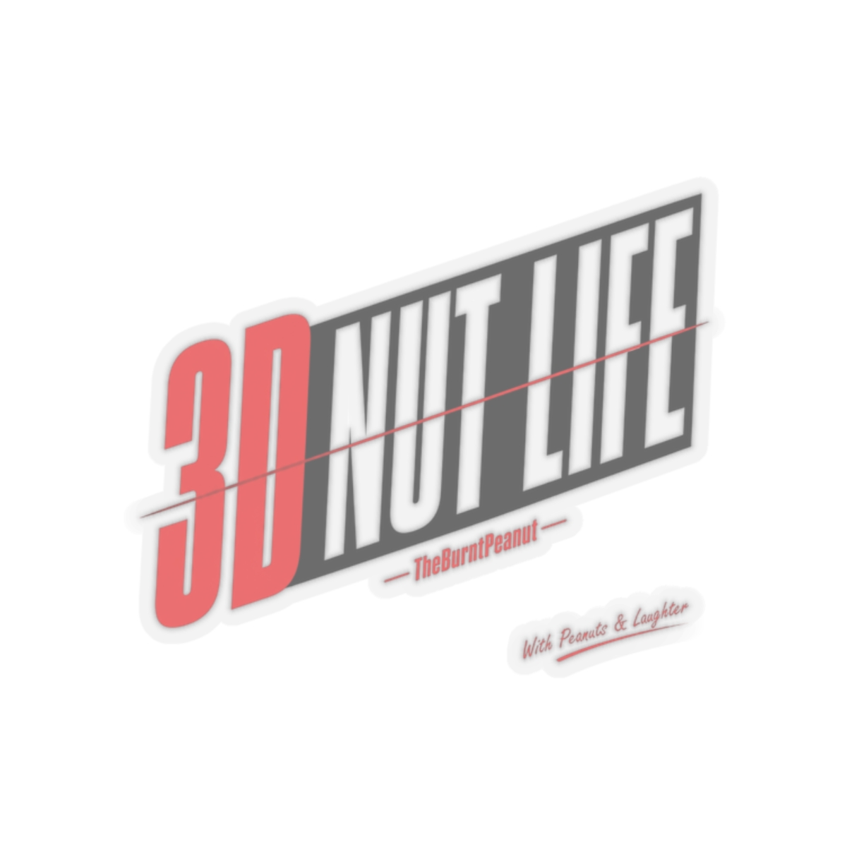 TheBurntPeanut "3D Nut Life" Sticker