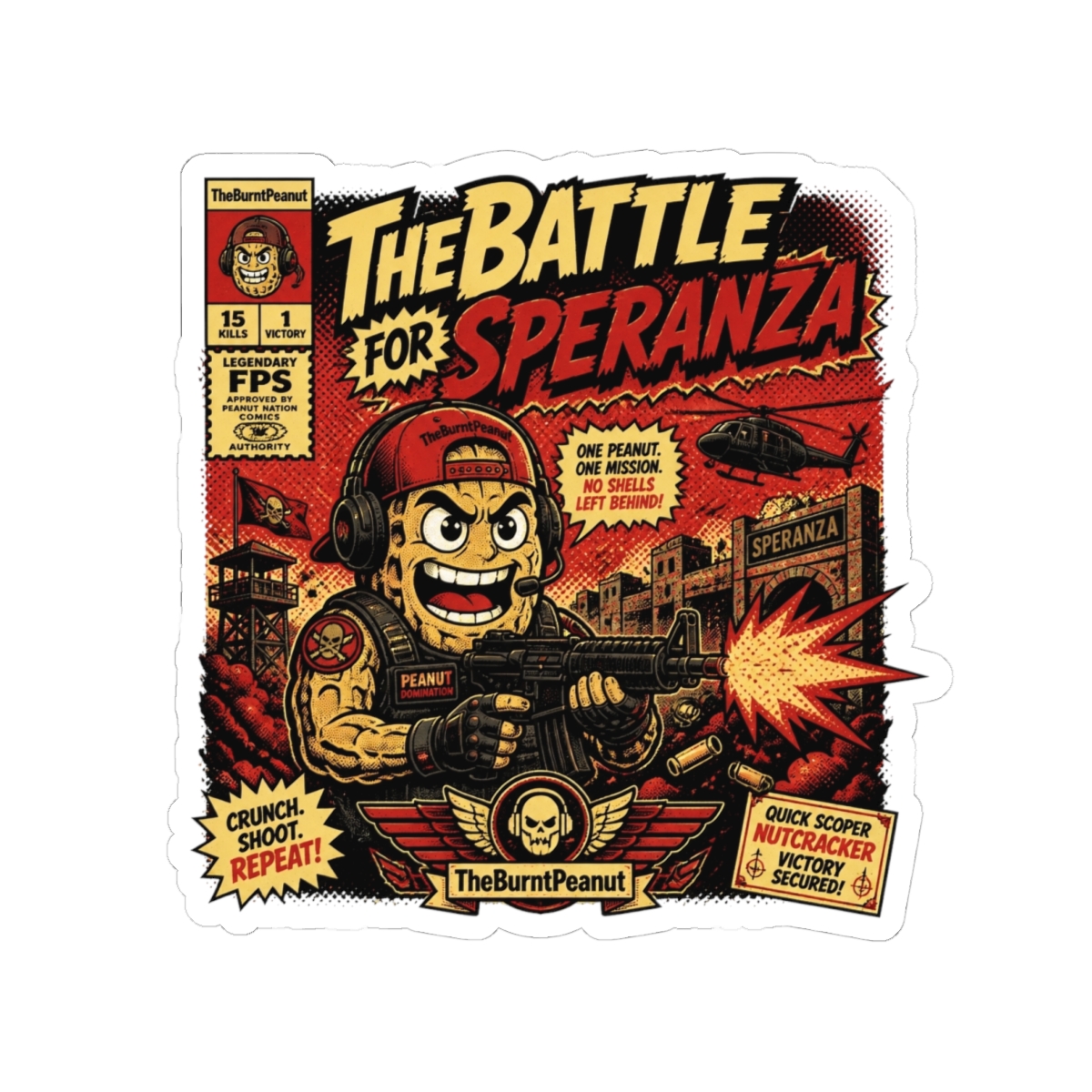 TheBurntPeanut "TheBattle for Speranza" Sticker