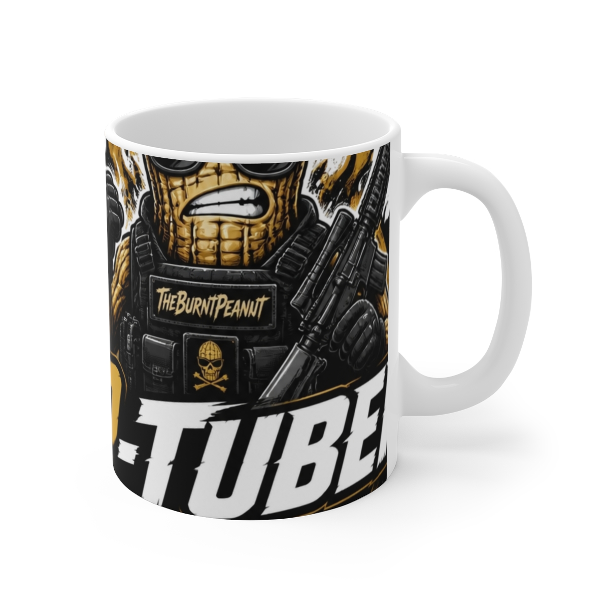 TheBurntPeanut "P-Tuber" White Mug
