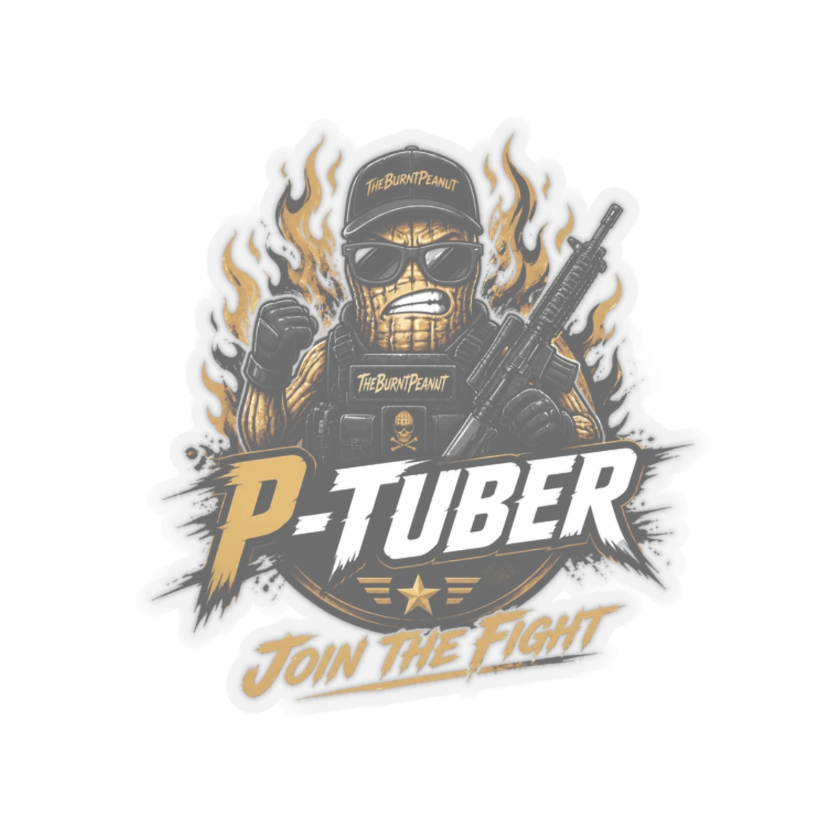 TheBurntPeanut "P-Tuber" Sticker