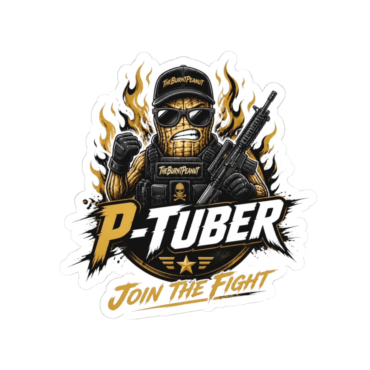TheBurntPeanut "P-Tuber" Sticker