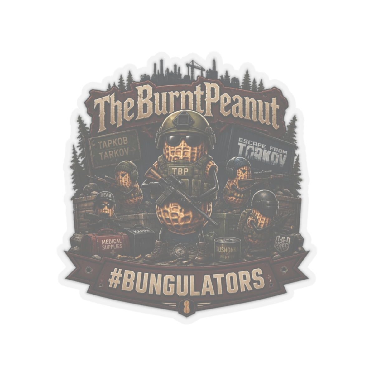 TheBurntPeanut "#Bungulators" Sticker