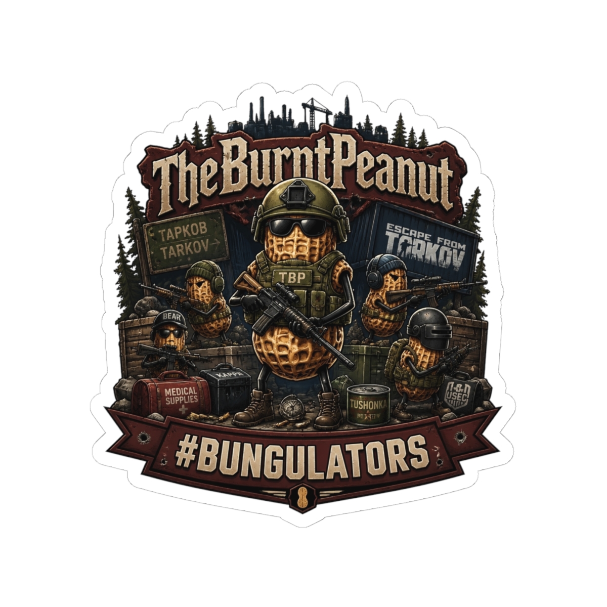 TheBurntPeanut "#Bungulators" Sticker