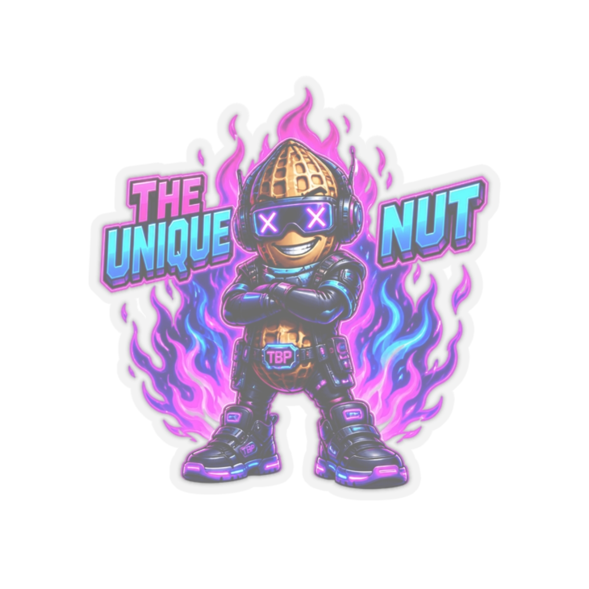 TheBurntPeanut "The Unique Nut" Sticker