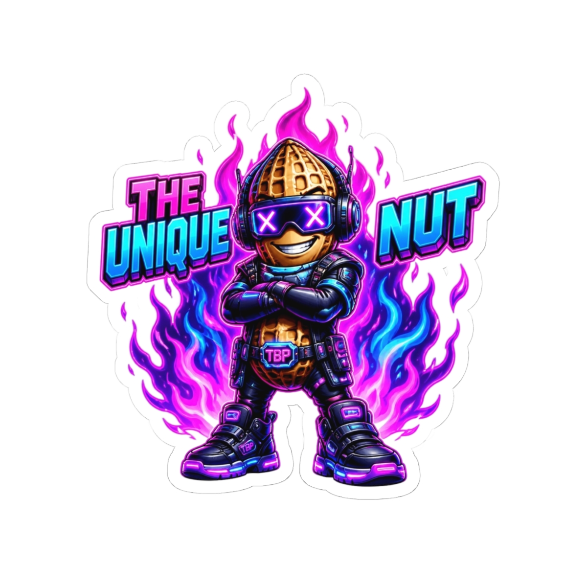 TheBurntPeanut "The Unique Nut" Sticker - TheBurntPeanut official Stickers merch