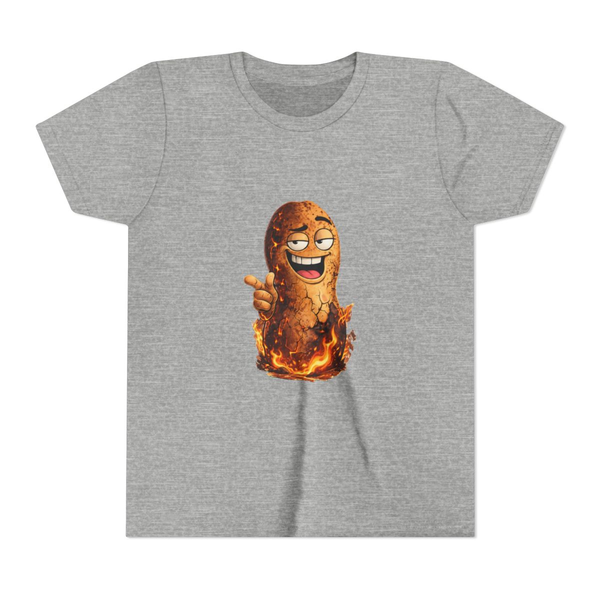 Smug Bungulator Point Flaming Peanut Cowboy Meme T Shirt - Funny Internet Gift (Kids)