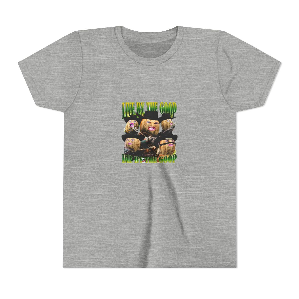 The Burnt Peanut GOOP Meme T Shirt, Funny Bungulato Graphic Kids Tee